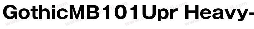 GothicMB101Upr Heavy字体转换